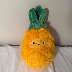 Squishable‎ Mini 12" Pineapple Plushie Stuffed Animal Toy Cute Smiley Face
